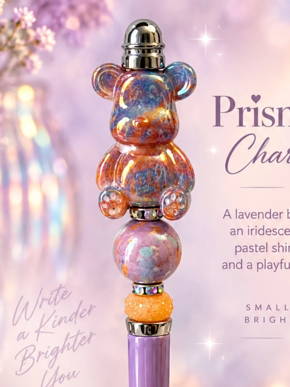 Prism Bear Charm Pen